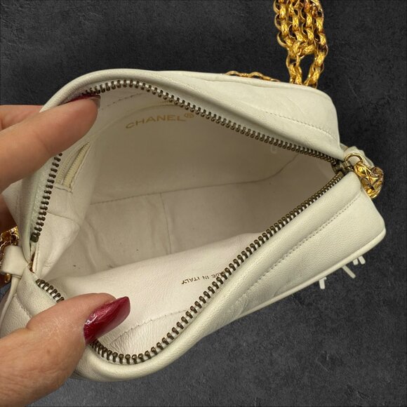 Chanel Lambskin Quilted Camera Tassel Bag with Gold-plated Hardware - Picture 10 of 12